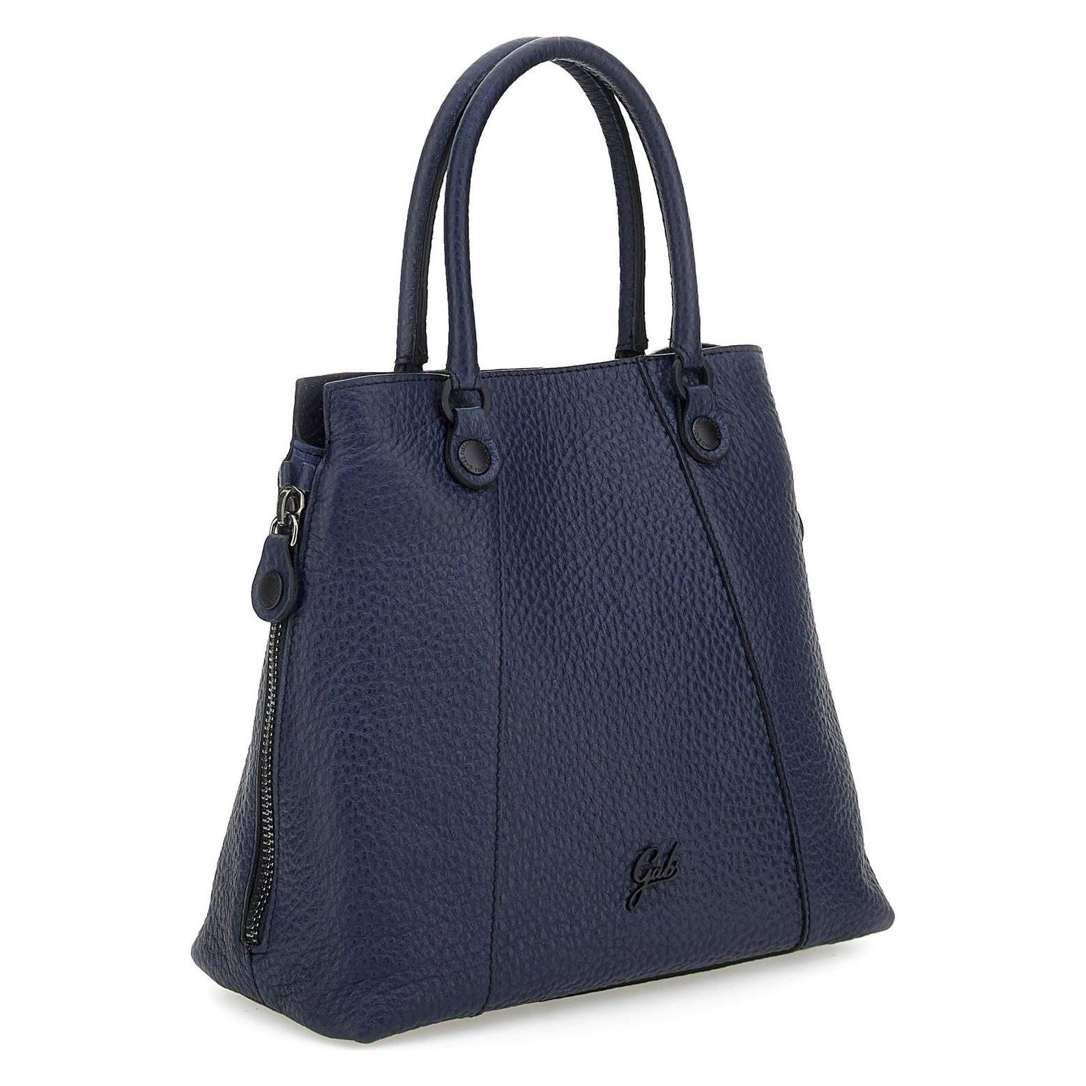 Gabs, Damen, Handtasche, Ambra Caribu Crosta Black Shoulderbag, Blau