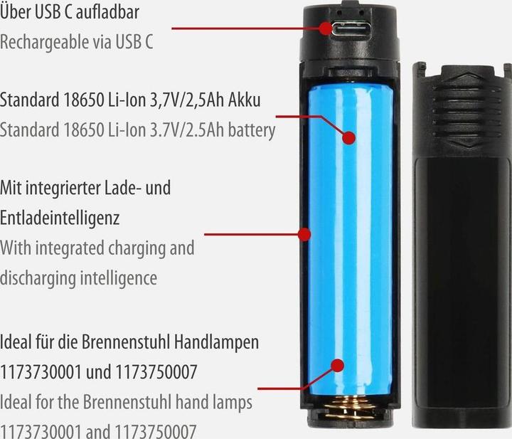 Produktbild Brennenstuhl Akku Pack AP18650 (3.7 V)