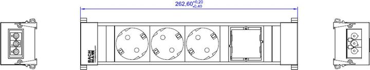 Produktbild Bachmann Power Strip 4-way (3 x, CEE 7/3)