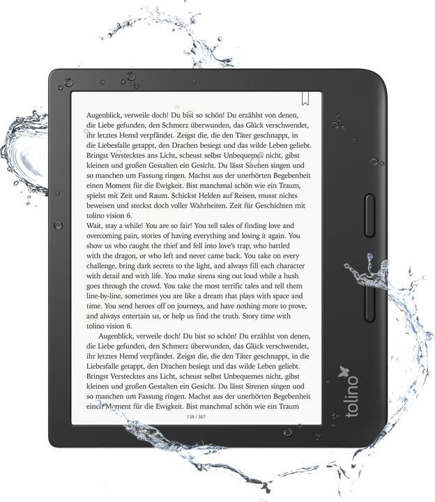 Actual product image tolino vision 6 DE (7", 16 GB, Black)