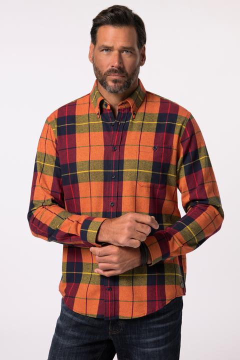 Produktbild JP1880 JP 1880 Karo-Flanellhemd, Buttondown-Kragen, Modern Fit (4XL)