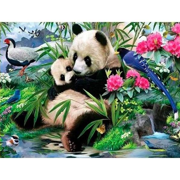 Norimpex 5D-Diamantmosaik - Panda 40x30cm