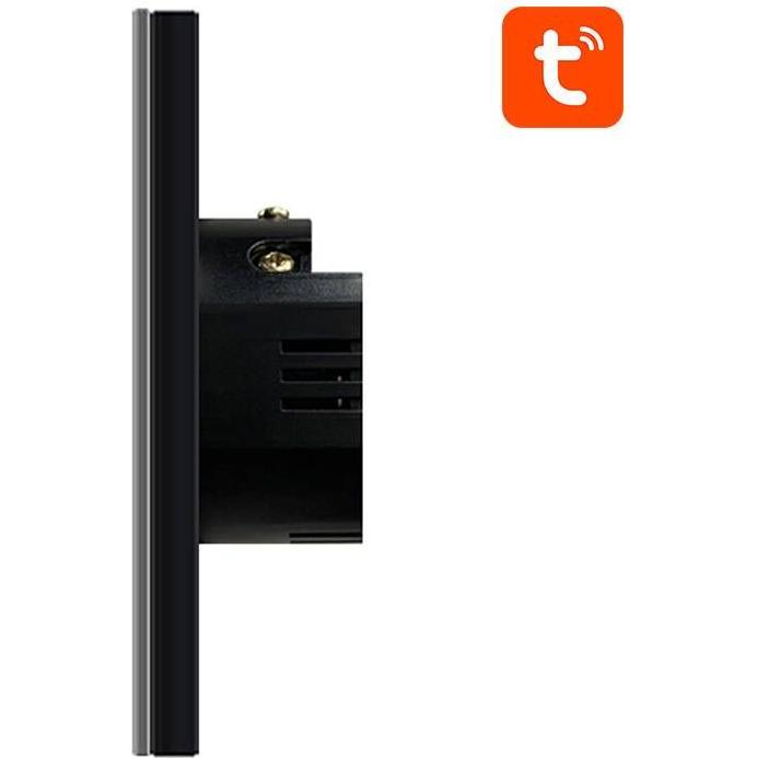 Avatto, Lichtschalter + Storenschalter, Smart Light Switch ZigBee ZTS02-EU-B2 2 Way TUYA (black)