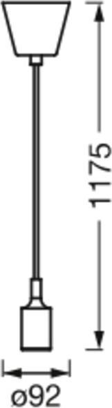 Actual product image Osram Vintage 1906 PenduLum Bell Black (E27)