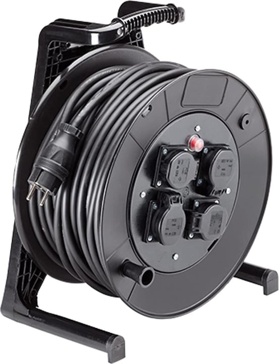 Bachmann 399.004 Verlängerungskabel 40 m 4 AC-Ausgänge Schwarz (40 m, 1.50 mm²)