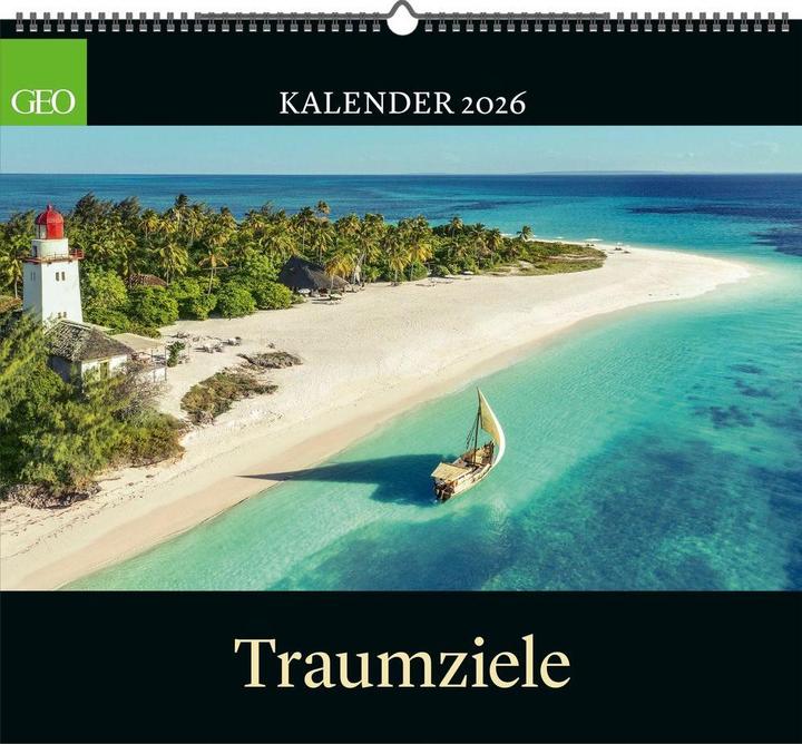 Produktbild Neumann GEO Traumziele 2026 - Wand-Kalender - Reise-Kalender - Poster-Kalender - 50x45
