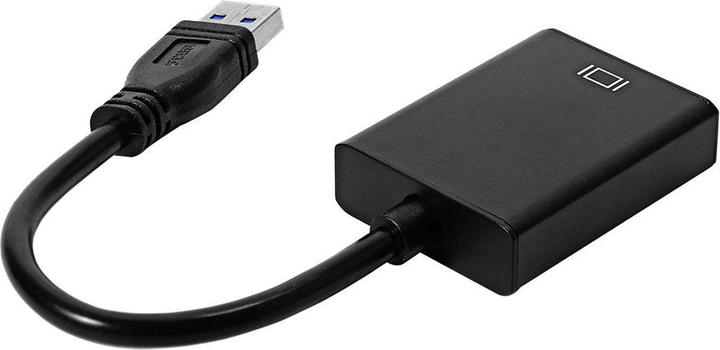 Produktbild JTI USB 3.0-auf-HDMI-Adapter - Schwarz (HDMI, 18 cm)