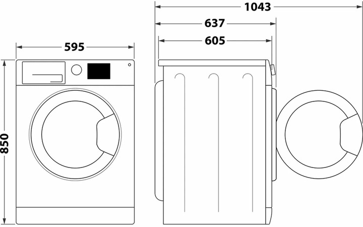 Image du produit Bauknecht Wm Bk 8a Ch N (8 kg, Gauche, Fiche CH)