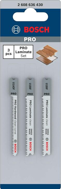 Produktbild Bosch Professional Zubehör PRO Laminate Set, U-Schaft, 3-tlg.