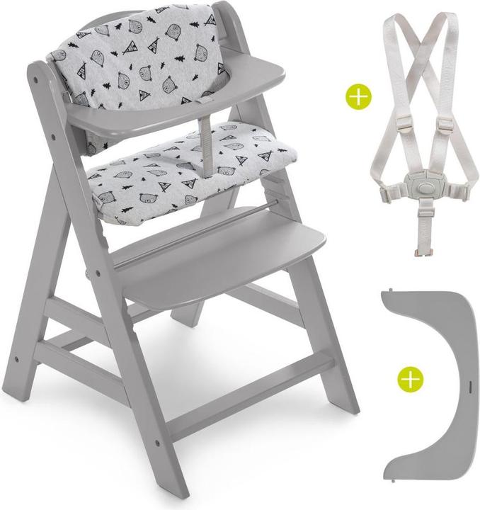 Actual product image Hauck Highchairs Highchair Alpha Plus Grey - in economy set incl. (Highchair)