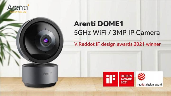 Produktbild Arenti DOME1-N 3K Innenkamera mit Schwenk- und Neigefunktion (2880 x 1600 Pixels)