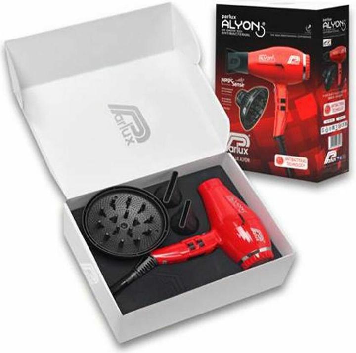 Immagine prodotto Parlux Asciugacapelli Alyon Ionic, rosso con Magic Sense (2250 W)