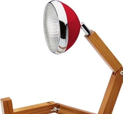 Actual product image Piffany Copenhagen Mr. Wattson - Original Table Lamp - Flash Red (12V-SWR-FR) (200 lm, G4)
