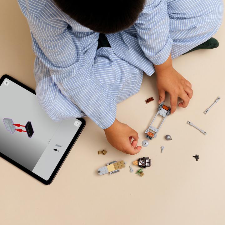 Produktbild LEGO Der Mandalorianer und Grogu auf ihrem Speeder Bike (75436, LEGO Star Wars)