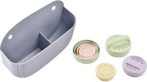 Produktbild Beaba Set: Behälter und Badespielzeug silikon
