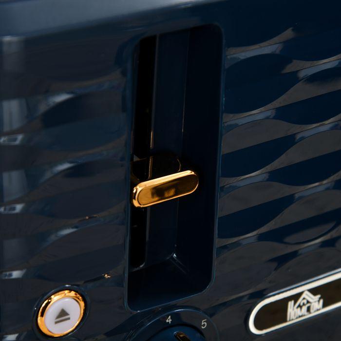 Actual product image Swisshandel24 2-in-1 Toaster- und Wasserkocher-Set, 7 Bräunungsstufen, Auftau- und Aufwärmfunktion, Blau (1.70 l)