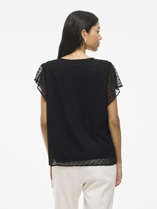 Actual product image Vila Dotted top with short sleeves (36)