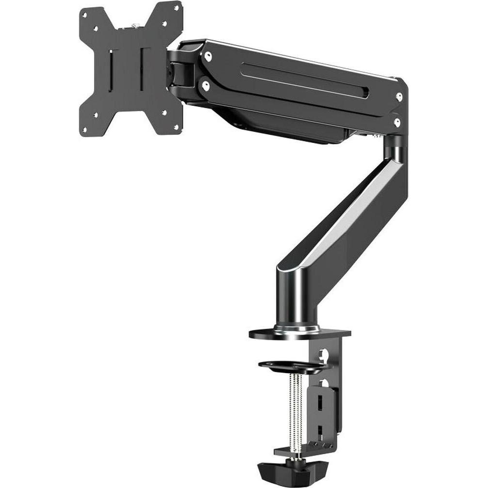 Esperanza ERW019 Gas-Tischhalterung für Monitor 17-27" bis zu 6kg (Tisch, 27.01"), Monitor Halterung, Schwarz