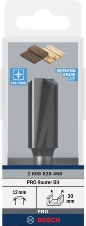 Produktbild Bosch Professional Zubehör Nutfräser, 12 mm, D1 20 mm, L 40 mm, G 81 mm