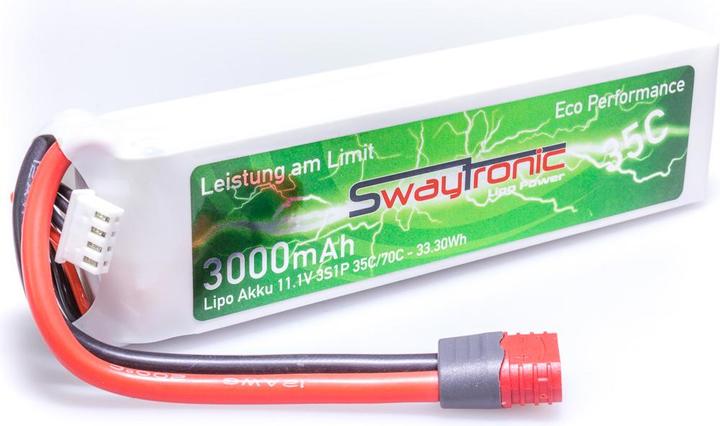 Actual product image Swaytronic LiPo. V35/70 Soft Case TPlug (11.10 V, 3000 mAh)