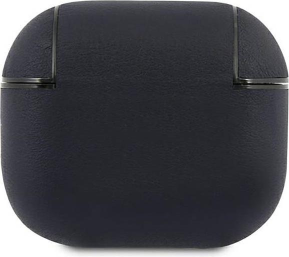 Actual product image BMW BMA3SSLNA AirPods 3 cover granatowy/navy Geniune Leather Silver Logo (Headphone sleeve)