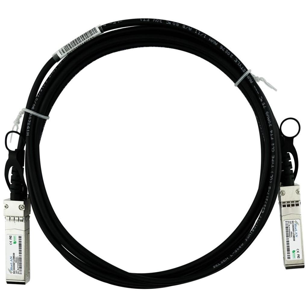 BlueLAN NetApp X6566B-2-R6 kompatibles DAC SFP+ SC353501J2M30, Transceiver, Schwarz