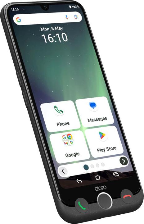 Actual product image Doro Aurora A30 (128 GB, Black, Graphites, 6.10", Dual SIM, 4G)