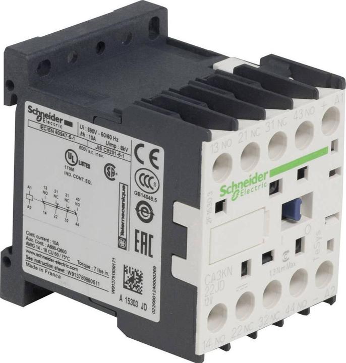 Image du produit Schneider Electric Relay Control, 600 V ac DIN, 2NO 2NC