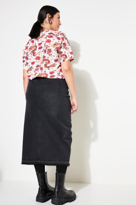 Produktbild Studio Untold Jeansrock, A-Line, 5-Pocket, Schlitz vorne (54)