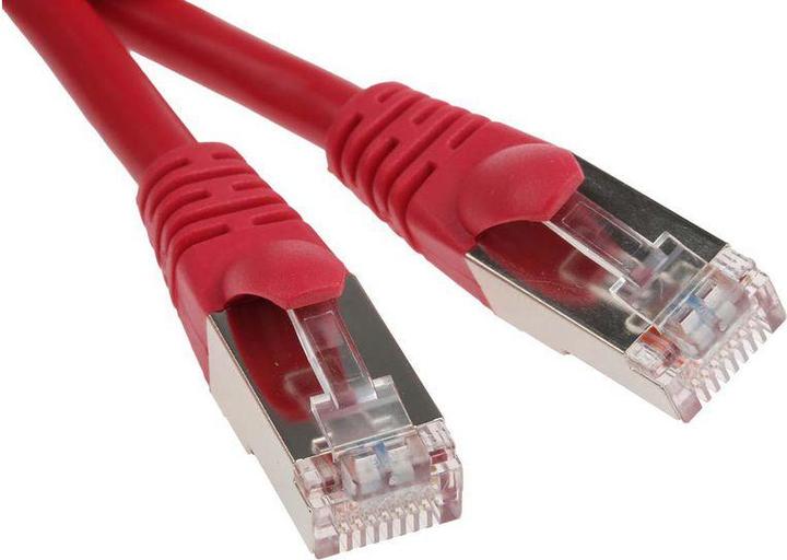 Image du produit RS PRO Câble patch cat.5e FTP 0,5m rouge (F/UTP, CAT5e, 0.50 m)