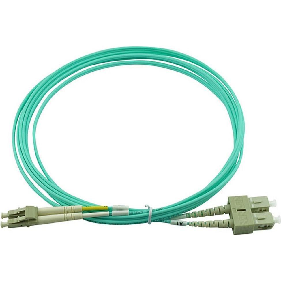 BlueOptics Duplex LWL Patchkabel LC-SC Multimode OM3 1 Meter (S/FTP, CAT6e, 1 m), Netzwerkkabel
