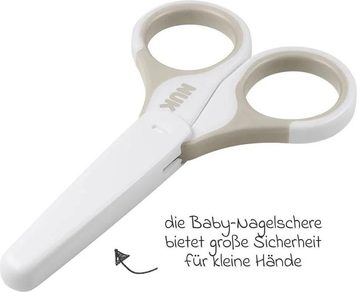NUK Forbici per unghie per bambini, sicure e precise, per la cura delle unghie dei bambini, con
