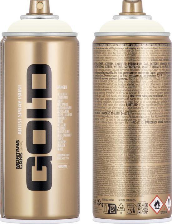 Image du produit Montana Cans Or (Shock blanc crème, 0.40 l)
