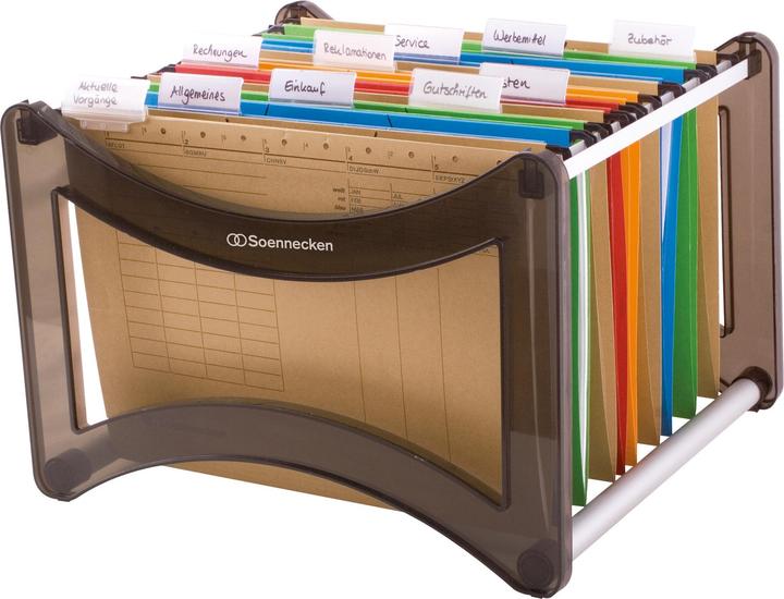 Actual product image Soennecken Suspension basket translucent black for 35 suspension files A4 (A4)