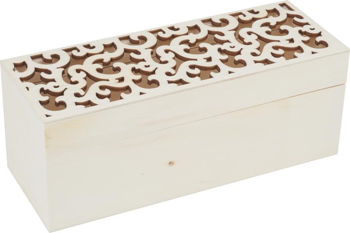 Actual product image VBS Wooden Box "Ornament Squiggles (7.50 cm, 2x)