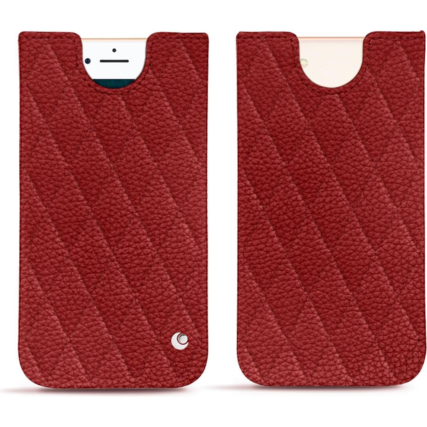 Noreve Lederschutzhülle (Apple iPhone 7), Smartphone Hülle, Rot