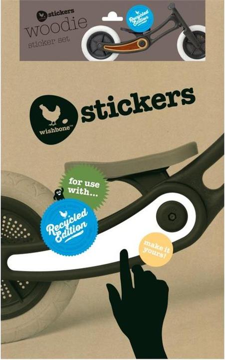 Actual product image Wishbone Bike Sticker Woodie
