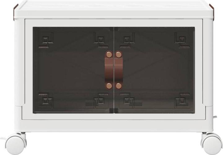 Actual product image vidaXL Storage box with wheels Stackable 28 L (28 l)