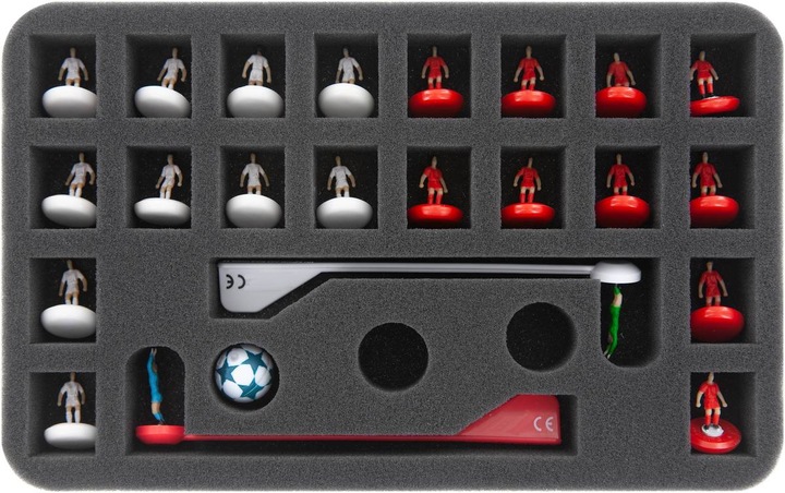 Produktbild Feldherr HSMB075P14 - Magnetbox blau für Subbuteo - 4 Teams (Schaumstoff)