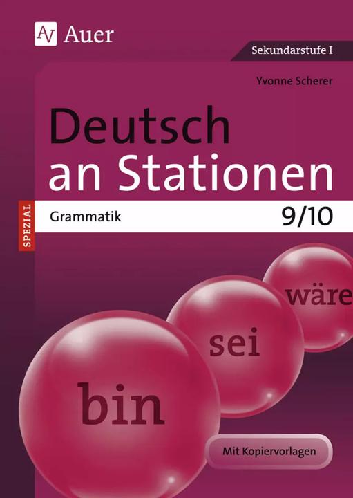 Produktbild Deutsch an Stationen SPEZIAL Grammatik 9-10 (Deutsch, Yvonne Scherer, 2023)