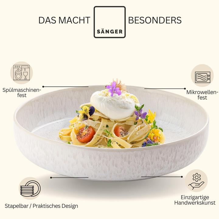 Produktbild Sänger Pastaschalen Set Korfu (4x, 21.50 cm)