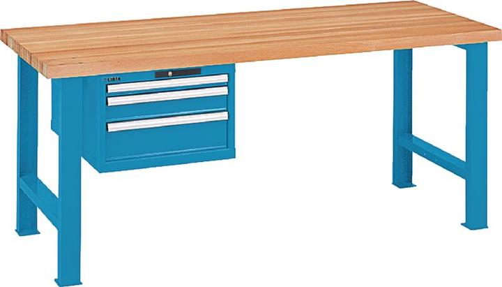 Actual product image Lista Workbench with beechwood top (80 cm, 200 cm)