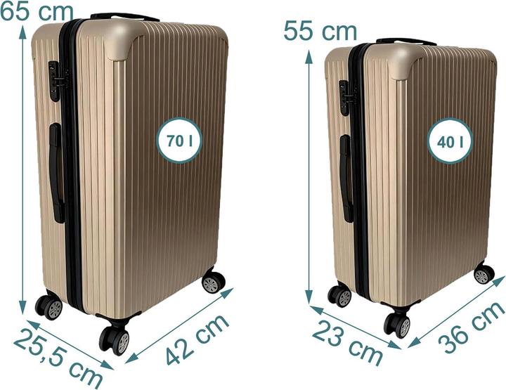 Produktbild Relaxdays 2-tlg. Kofferset (40 l)