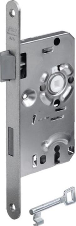 BKS Zimmertür-Einsteckschloss 0215 BB 18/ 55/72/8 mm DIN links silber abgerundet Klasse 1 Kunststoff (Einsteckschloss)