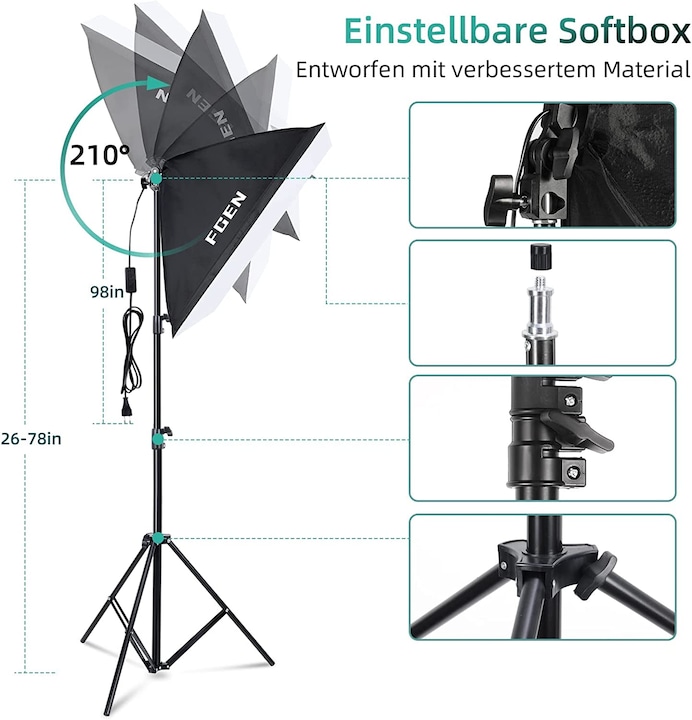 Produktbild FGen Softbox Fotostudio-Set