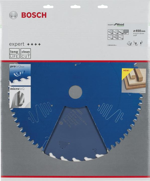 Produktbild Bosch Professional Zubehör Kreissägeblatt Expert for Wood, 450 x 30 x 4,5 mm, 34
