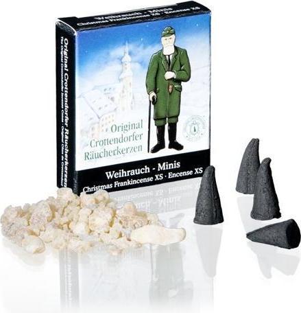Crottendorfer 1029 - Cônes d'encens Encens de Noël Minis XS, 24 pièces
