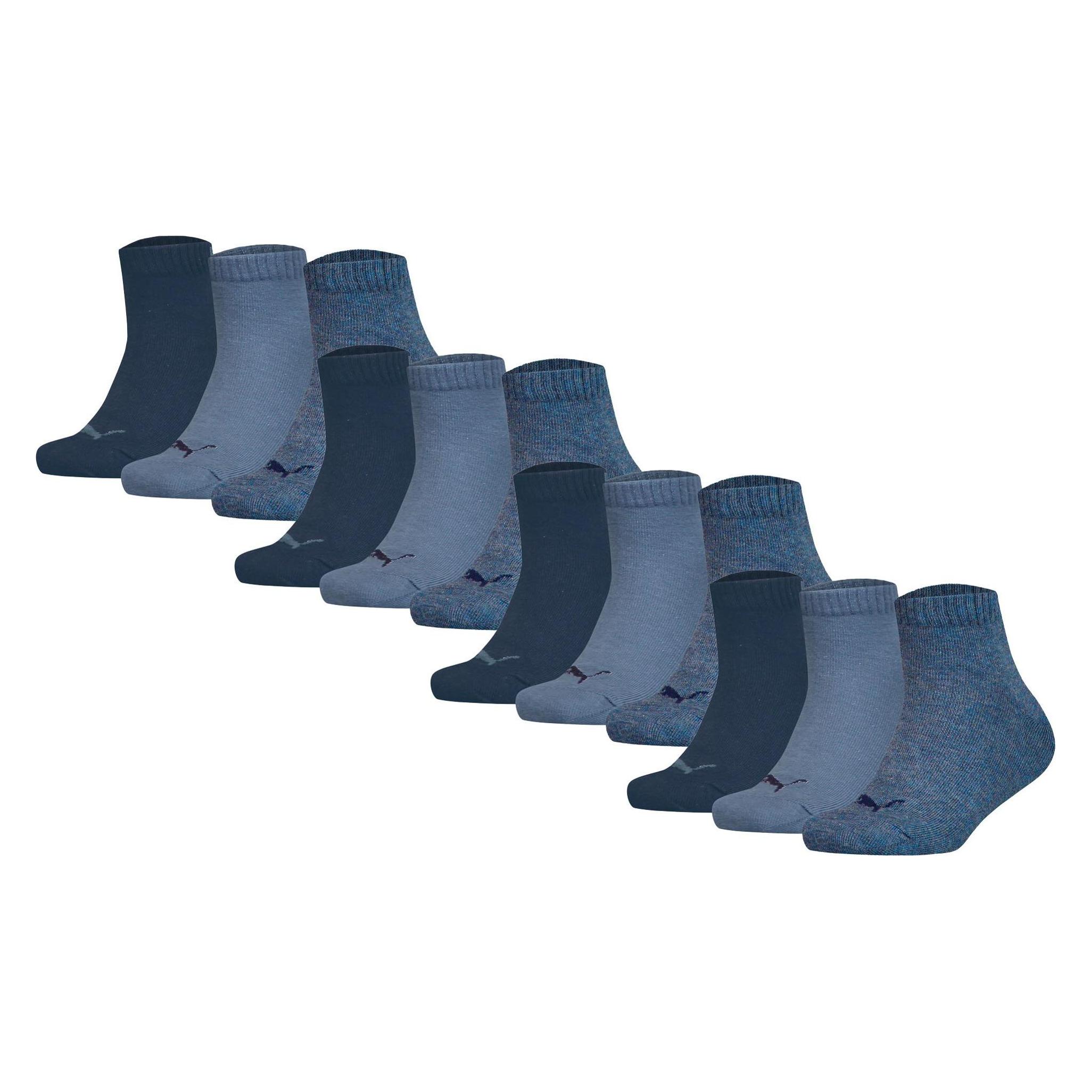 Puma, Herren, Socken, Plain Quarter 12P, Blau, (12er Pack, 39 - 42)