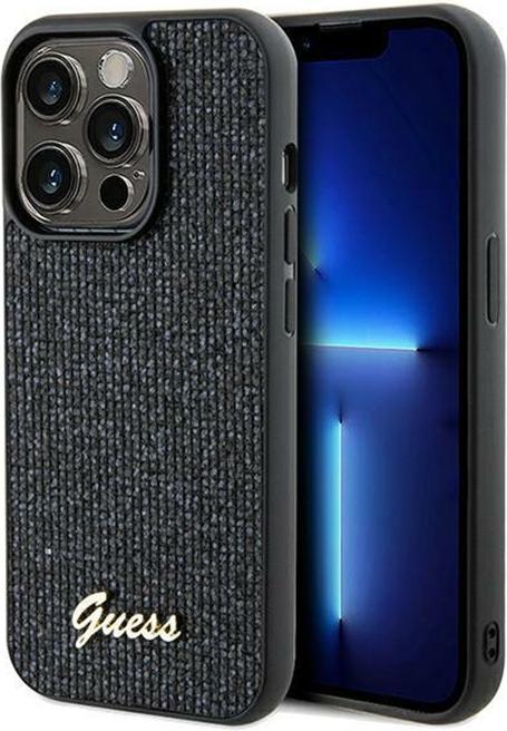 Produktbild Guess GUHCP14LPMSDGSK iPhone 14 Pro 6.1" czarny/black hardcase Disco Metal Script (Apple iPhone 14 Pro)