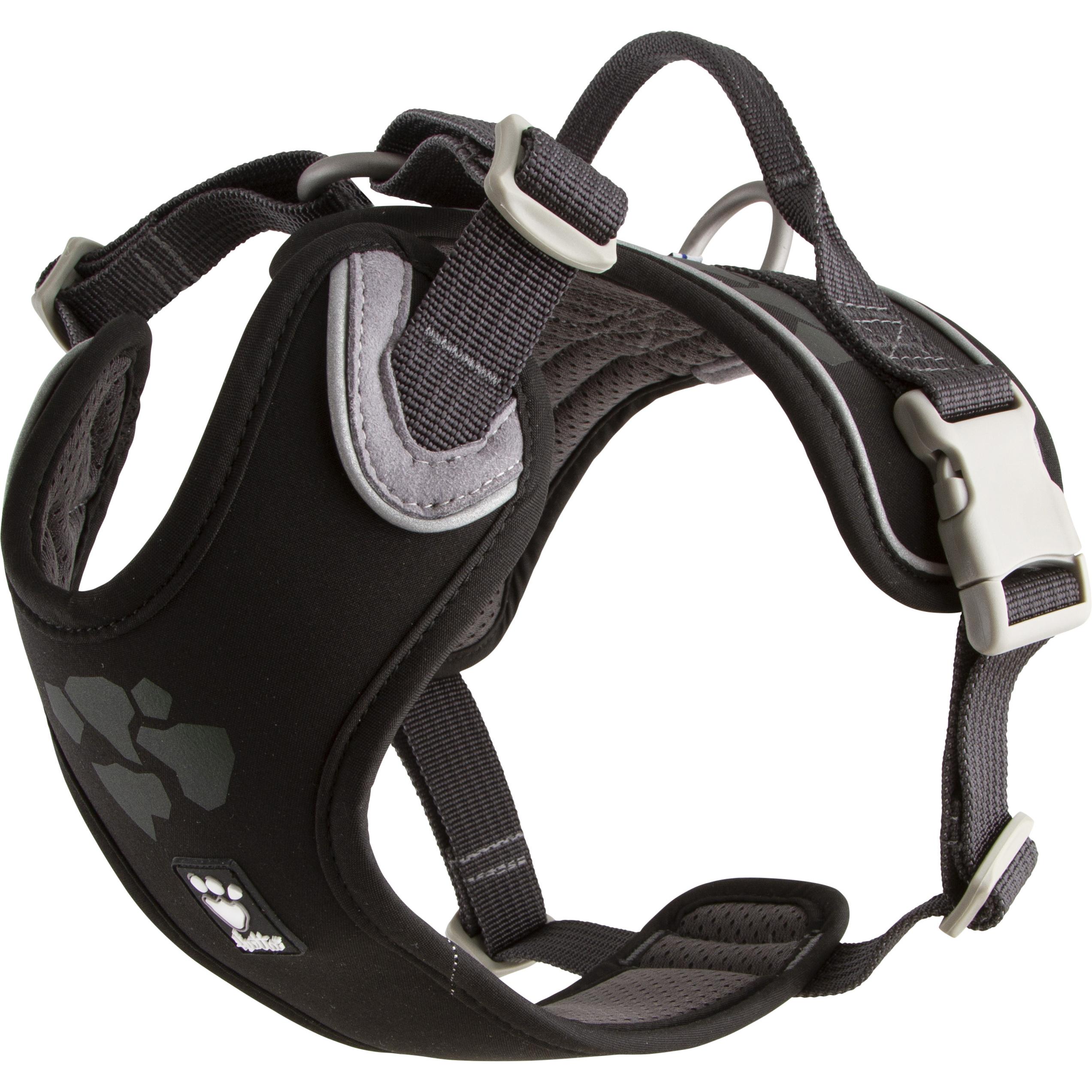 Hurtta Weekend Warrior Geschirr, schwarz (XL, Hund), Halsband + Leine